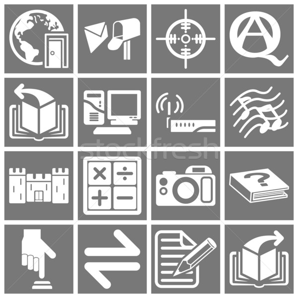 Internet web icon series set Stock photo © Krisdog