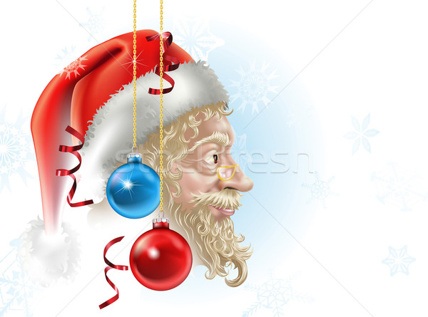 Stock photo: santa christmas illustration