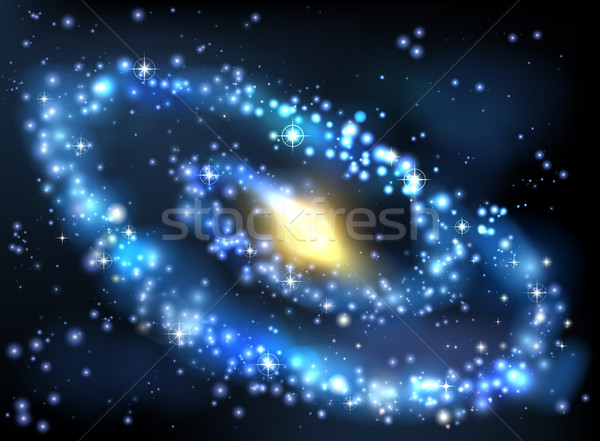 Galaxie Sternen Weltraum milchig Weg Stil Stock foto © Krisdog