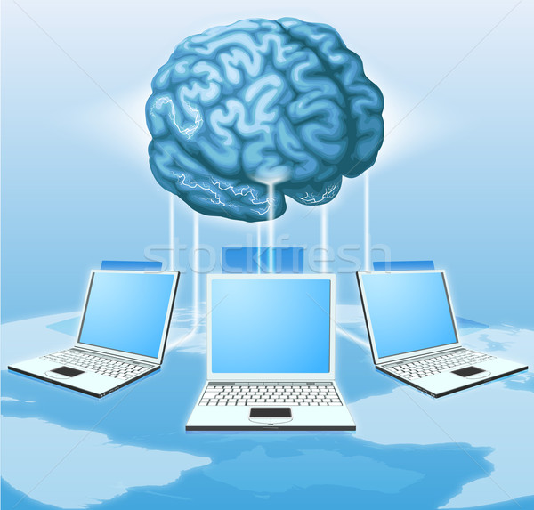 Computer brain computing concept Stock photo © Krisdog