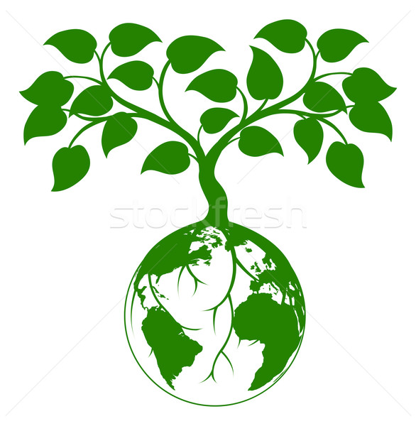 Earth tree graphic Stock photo © Krisdog