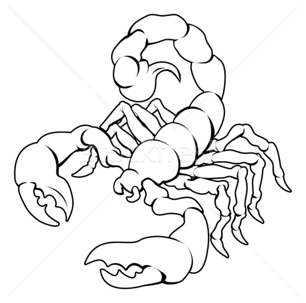 Stylised Scorpion illustration Stock photo © Krisdog
