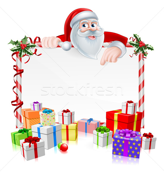 [[stock_photo]]: Noël · signe · cartoon · cadeaux · boîte