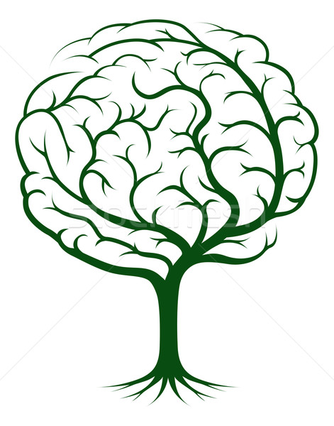 Brain tree illustration Stock photo © Krisdog