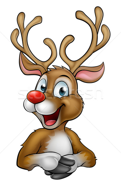 Christmas Reindeer Cartoon Stock photo © Krisdog