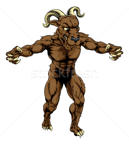 Ram monster mascot Stock photo © Krisdog