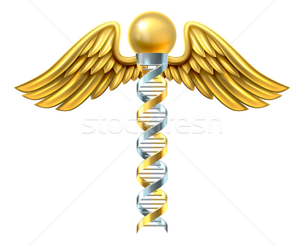 DNA tıbbi simge insan çift Stok fotoğraf © Krisdog