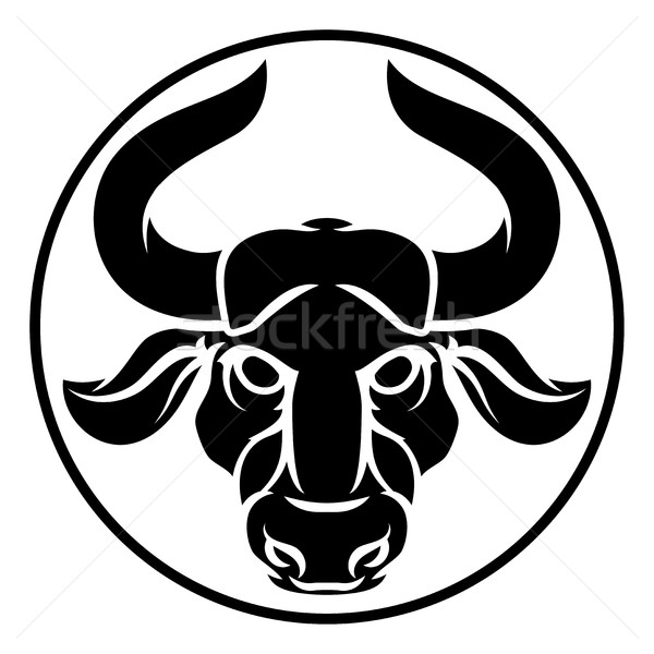 ストックフォト: 牛 · ゾディアック · ホロスコープ · 占星術 · にログイン · シンボル