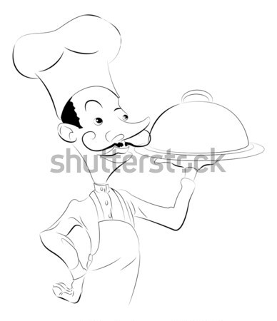 Chef illustration Stock photo © Krisdog