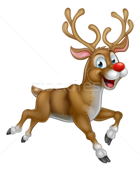 Christmas Cartoon Reindeer  Stock photo © Krisdog