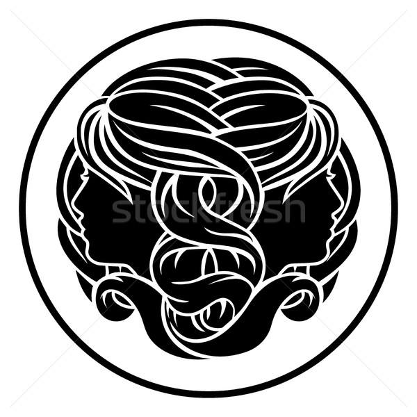 Zodiac Signs Gemini Twins Stock photo © Krisdog