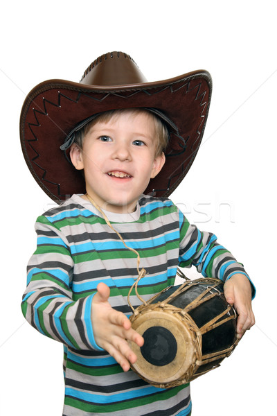 Joie émotionnel Kid musique sourire bois [[stock_photo]] © krugloff