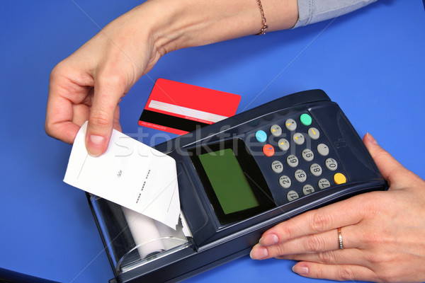 Bezahlung kaufen tragen heraus Transaktion elektronischen Stock foto © krugloff