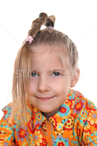 A girl with a pigtail  Stock photo © krugloff