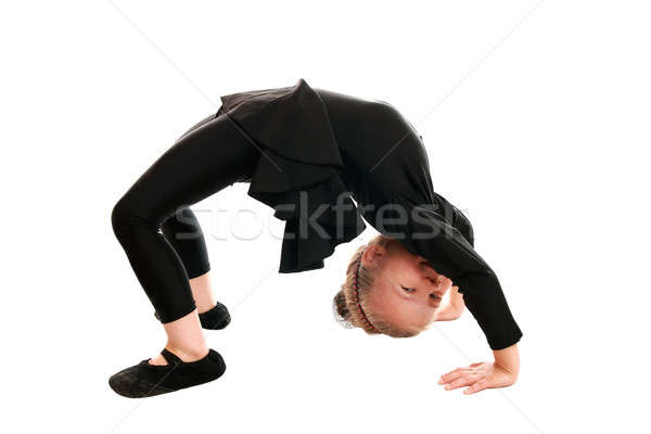 Exercice pont belle fille engagé artistique gymnastique [[stock_photo]] © krugloff