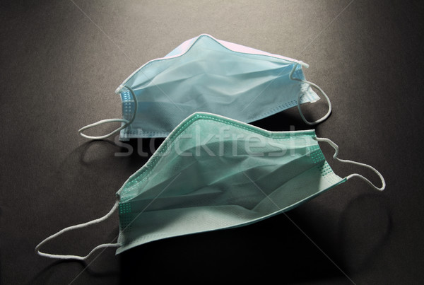 Tek kullanımlık tıbbi maskeler temel önleyici bakım Stok fotoğraf © krugloff