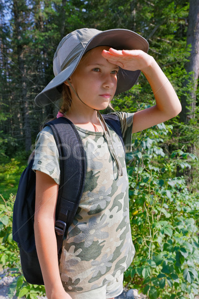 Adolescente forêt fille nature enfant [[stock_photo]] © krugloff