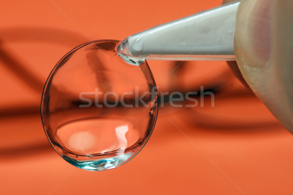 Kontaktlinsen Abstand liegen Tabelle Gläser Licht Stock foto © krugloff