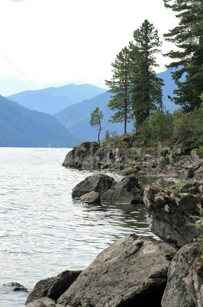 Pierres eau montagnes naturelles ciel [[stock_photo]] © krugloff