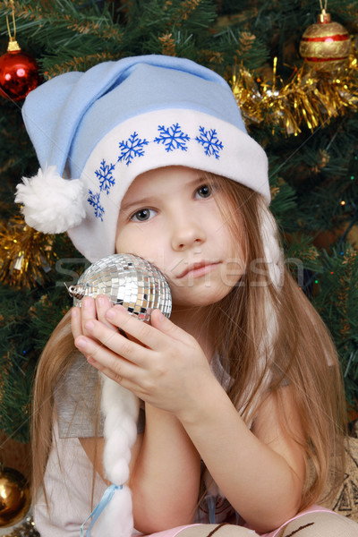 Tristesse dernier nouvelle année fille passé Noël Photo stock © krugloff