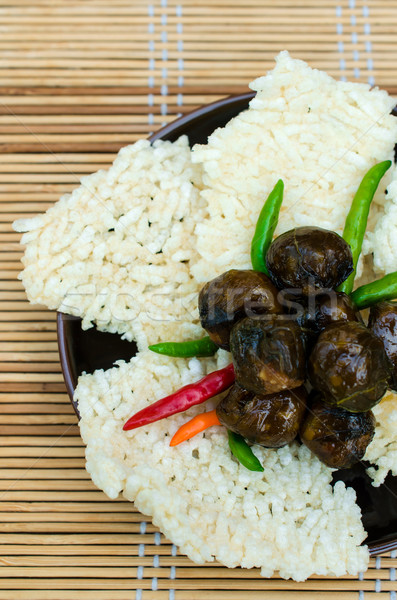 Ryżu cząber nadzienie żywności świetle Zdjęcia stock © kttpngart