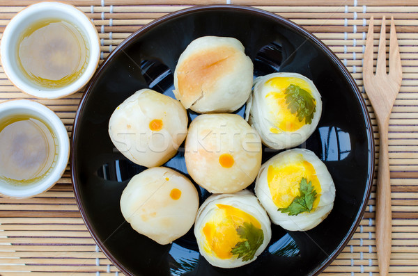 Çin pasta Tayvan lezzetli tatlı yumurta Stok fotoğraf © kttpngart