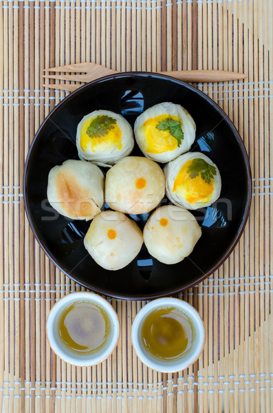 Çin pasta Tayvan lezzetli tatlı yumurta Stok fotoğraf © kttpngart