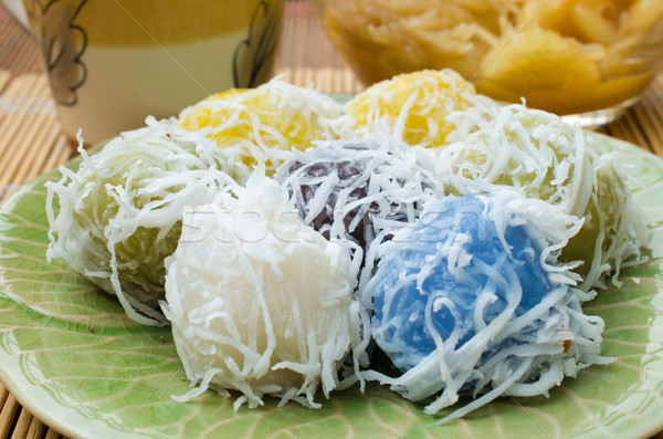 タイ 伝統的な デザート 食べ 小麦粉 詰まった ストックフォト © kttpngart