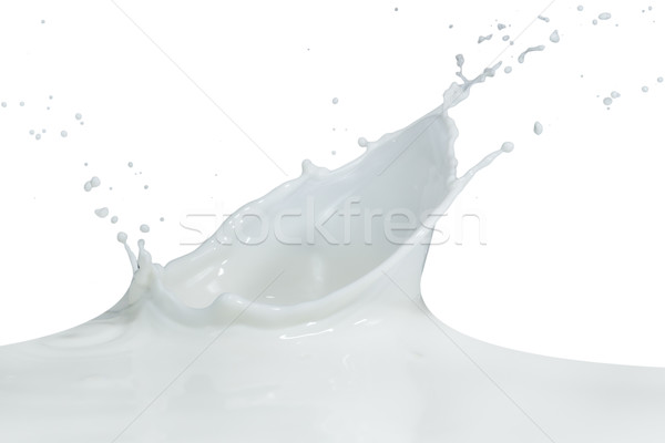 Latte splash isolato bianco abstract Foto d'archivio © kubais