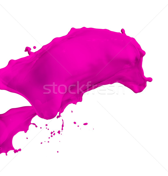 пурпурный краской всплеск изолированный белый аннотация Сток-фото © kubais