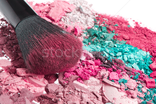 set of multicolor crushed eyeshadows Stock photo © kubais