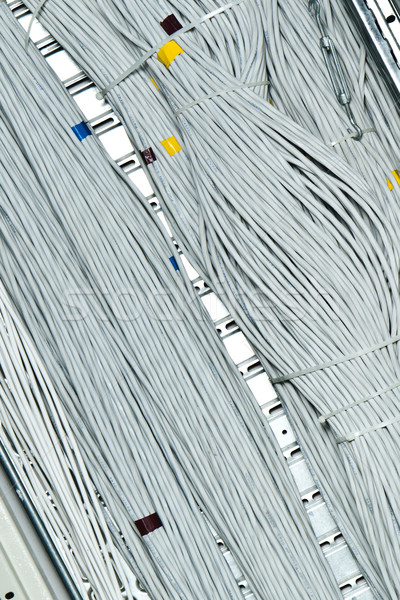 сеть кабелей технологий синий группа Сток-фото © kubais