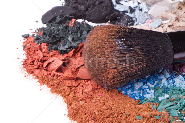 set of multicolor crushed eyeshadows Stock photo © kubais