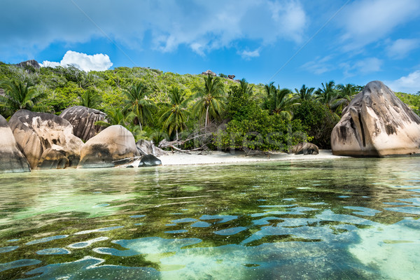beach on Seychelles Stock photo © kubais