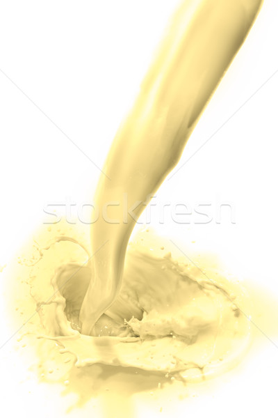 Stockfoto: Vanille · drinken · melk · witte · voedsel