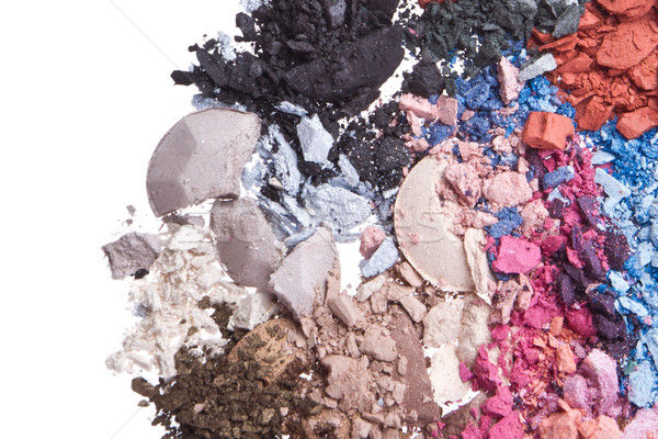 set of multicolor crushed eyeshadows Stock photo © kubais