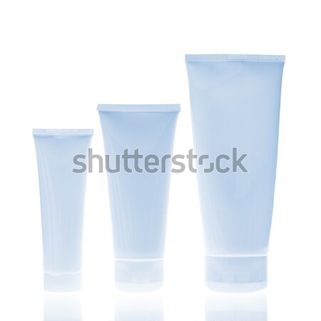 Stockfoto: Cosmetische · flessen · ingesteld · geïsoleerd · witte · schoonheid