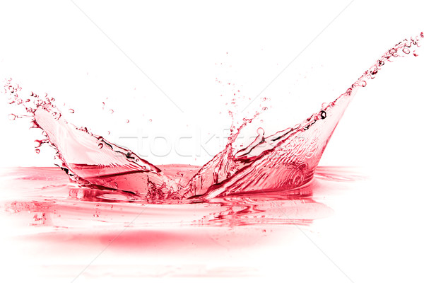 Vino rosso splash isolato bianco acqua vino Foto d'archivio © kubais