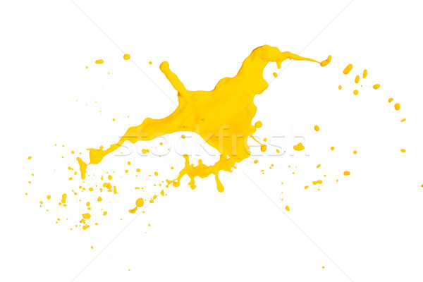 yellow paint splash Stock photo © kubais