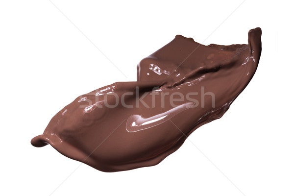Photo stock: Fondu · chocolat · noir · sombre · chocolat · isolé
