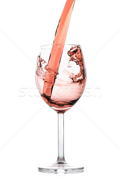 Stock photo: rose wine