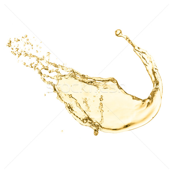 Stropire vin alb izolat alb petrecere abstract Imagine de stoc © kubais