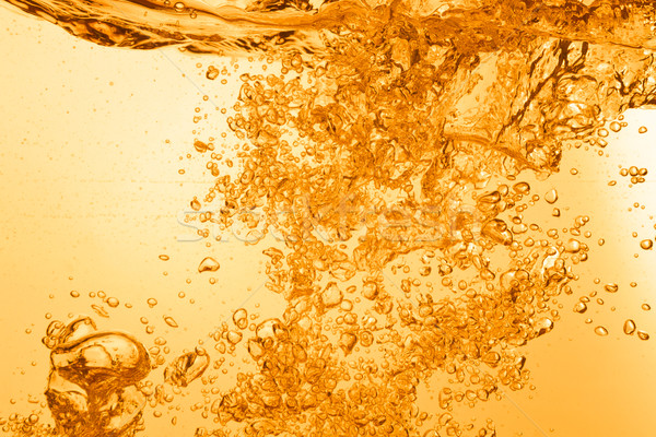 Yaz içmek turuncu kabarcıklar su doku Stok fotoğraf © kubais