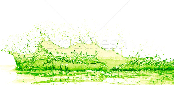 Stock photo: lime drink splash