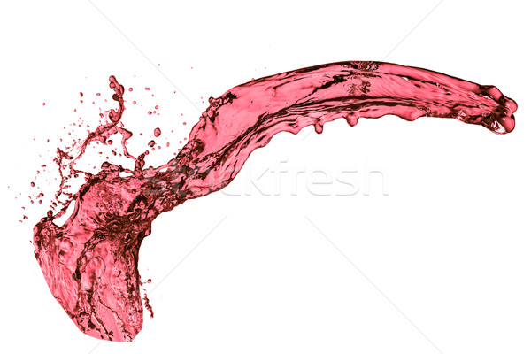 Rotwein splash isoliert weiß Party Wein Stock foto © kubais