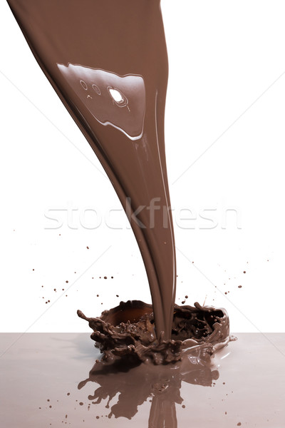 hot chocolate splash Stock photo © kubais