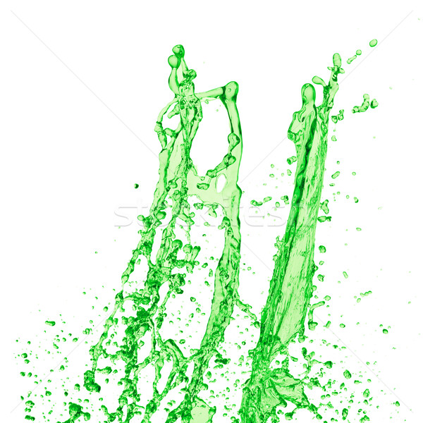 Vert liquide Splash jus blanche fruits [[stock_photo]] © kubais