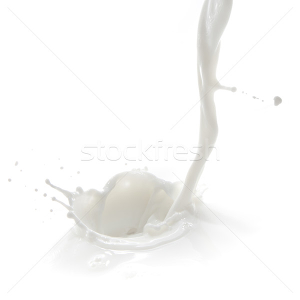 Leche Splash aislado blanco alimentos Foto stock © kubais