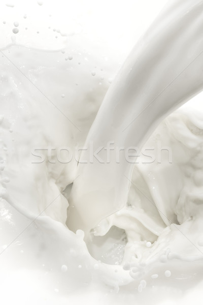 Melk splash witte voedsel drinken Stockfoto © kubais