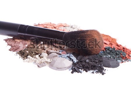 set of multicolor crushed eyeshadows Stock photo © kubais